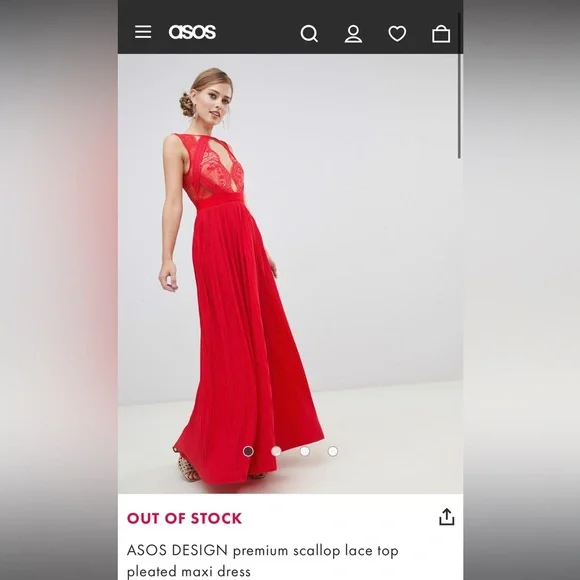 ASOS EMERALD GREEN Pleated with lace top Halter Gown US SIZE 2 - Picture 9 of 12